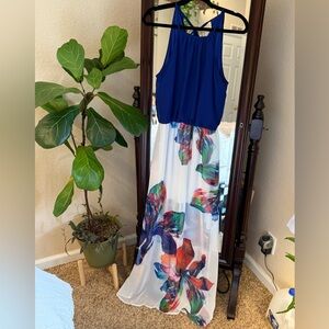 Bisou Bisou Royal Blue Maxi Dress